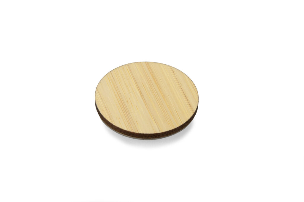 Przypinka bambusowa ROUND