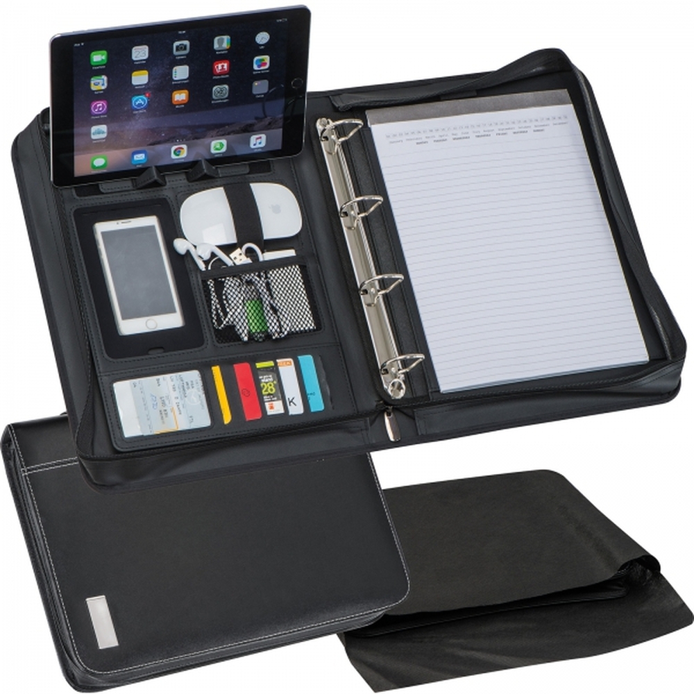 Folder A4 z notatnikiem w linie i segregatorem LUCIANA