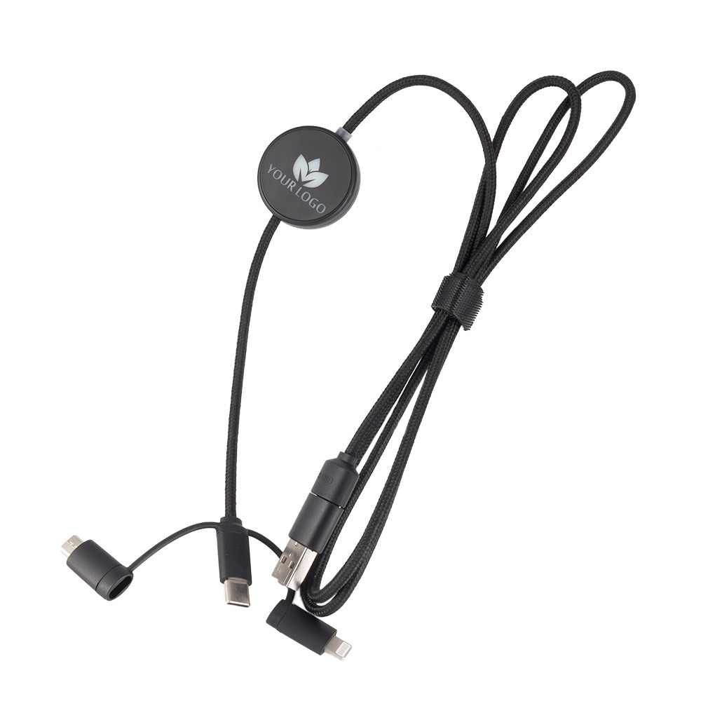 Kabel 4w1 z podświetlnym logo – LH-ZM02