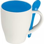 Kubek ceramiczny z łyżeczką 250 ml ARMANDO – zdjęcie produktu