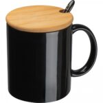 Kubek ceramiczny z łyżeczką 300 ml LOTHAR – zdjęcie produktu