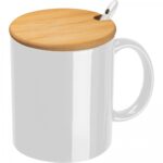 Kubek ceramiczny z łyżeczką 300 ml LOTHAR – zdjęcie produktu