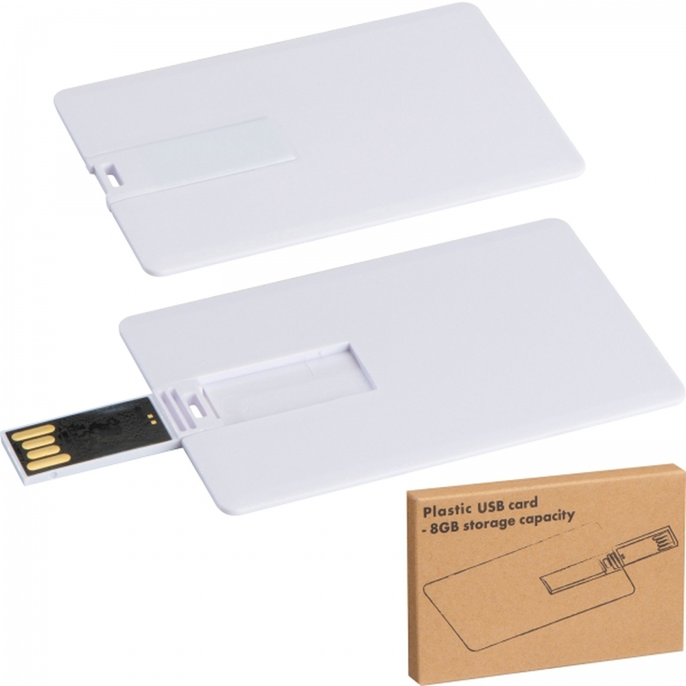 Pendrive plastikowy karta 8GB 2.0 LEONA