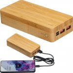 Power bank 20000 mAh bambusowy VALERIA – zdjęcie produktu