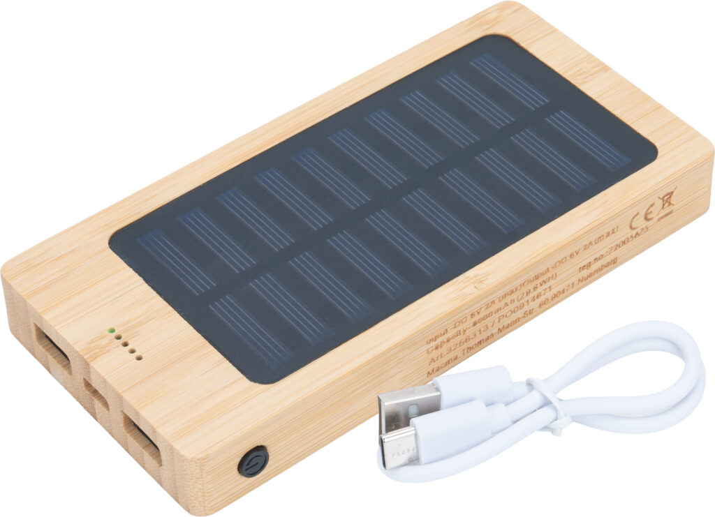 Power bank 8000 mAh solarny VALENTINA