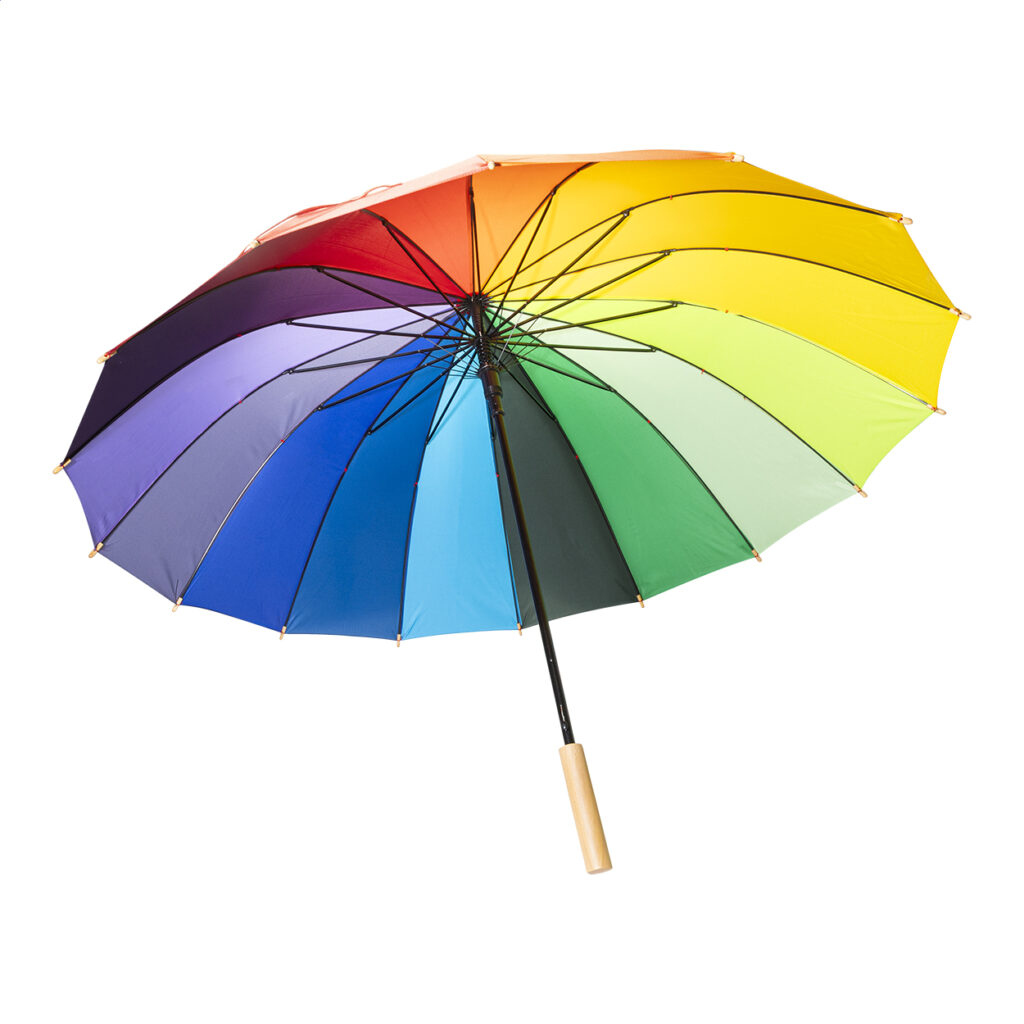 tęczowy parasol