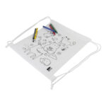 Zocolo Worek ze sznurkiem do kolorowania RPET, morski – zdjęcie produktu