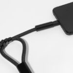 smycz na nadgarstek, uchwyt na telefon, kabel 60W RPET – zdjęcie produktu