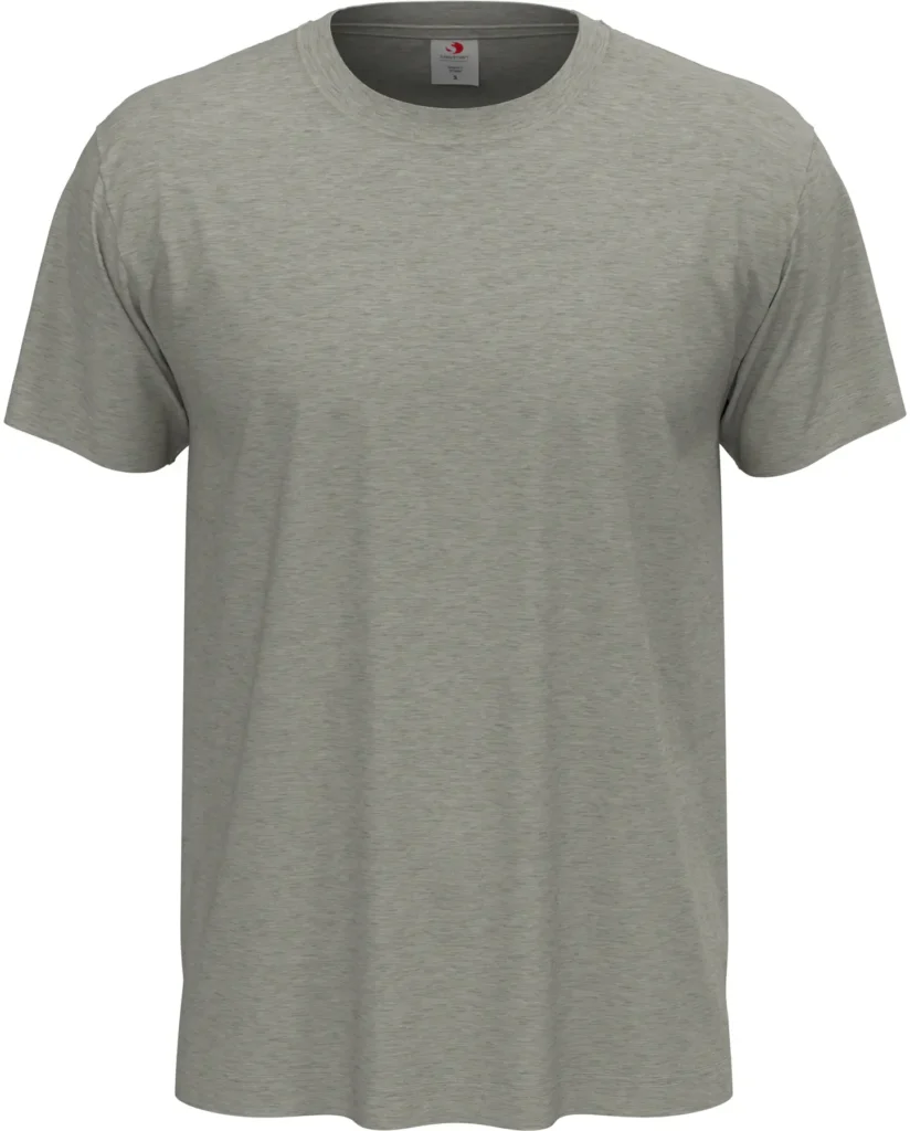 T-shirt unisex 155 g/m2, Classic-T Grey Heather, rozmiar S