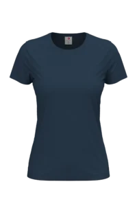 T-shirt damski 155 g/m2, Classic-T Navy Blue, rozmiar S