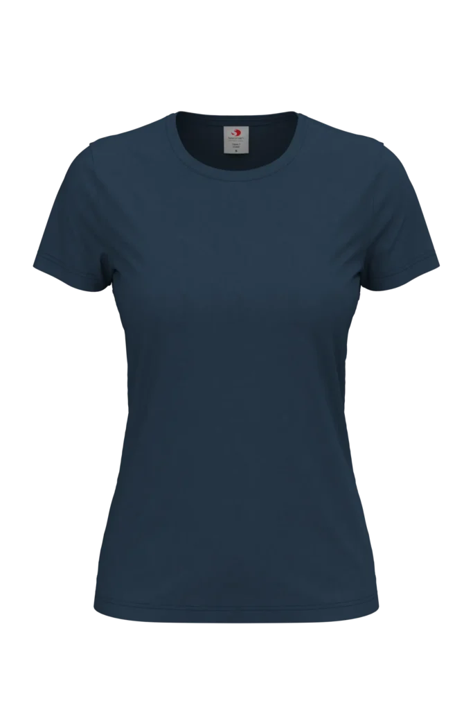 T-shirt damski 155 g/m2, Classic-T Navy Blue, rozmiar S