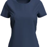 T-shirt damski 160 g/m2, Lux-T Navy Blue, rozmiar S – zdjęcie produktu