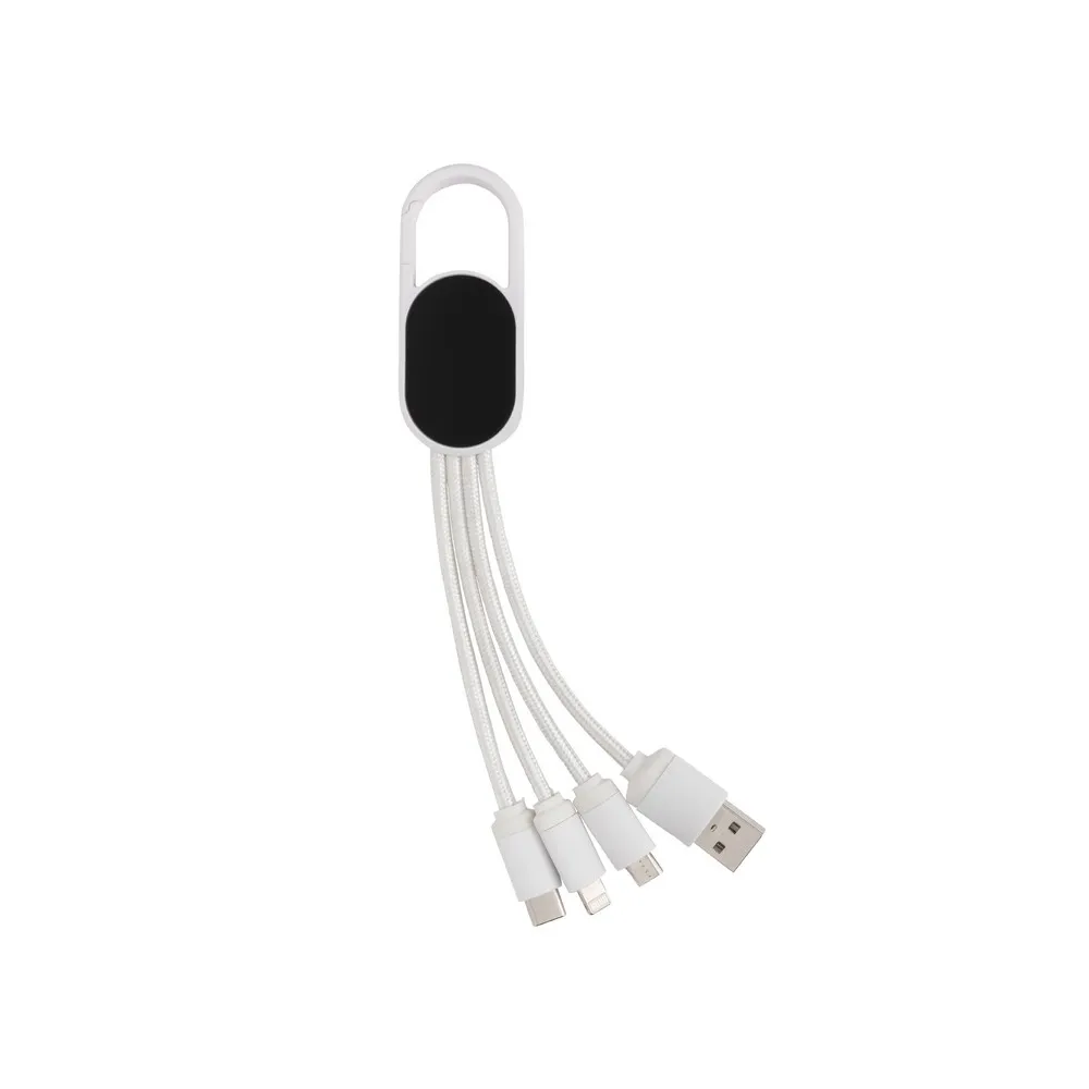 Kabel do ładowania 4 w 1 z karabińczykiem