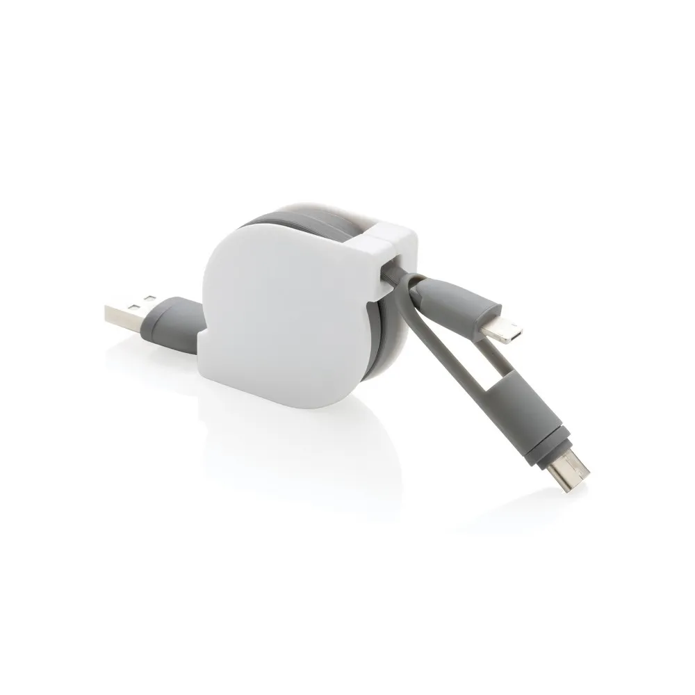 Zwijany kabel do ładowania i synchronizacji 3 w 1