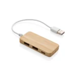 Bambusowy hub USB 2.0 z USB typu C – zdjęcie produktu