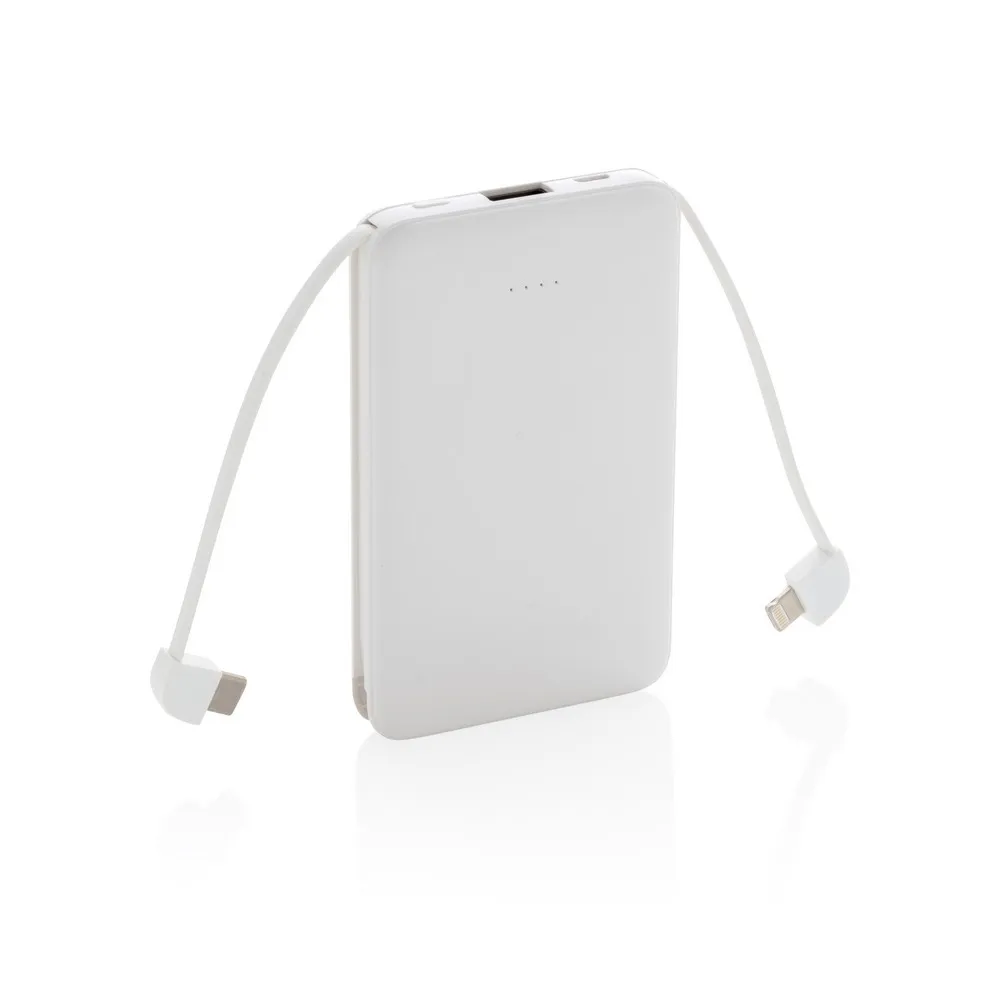 Power bank 5000 mAh, zintegrowany kabel 3 w 1