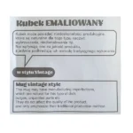 Kubek emaliowany Oldschool 500 ml – zdjęcie produktu