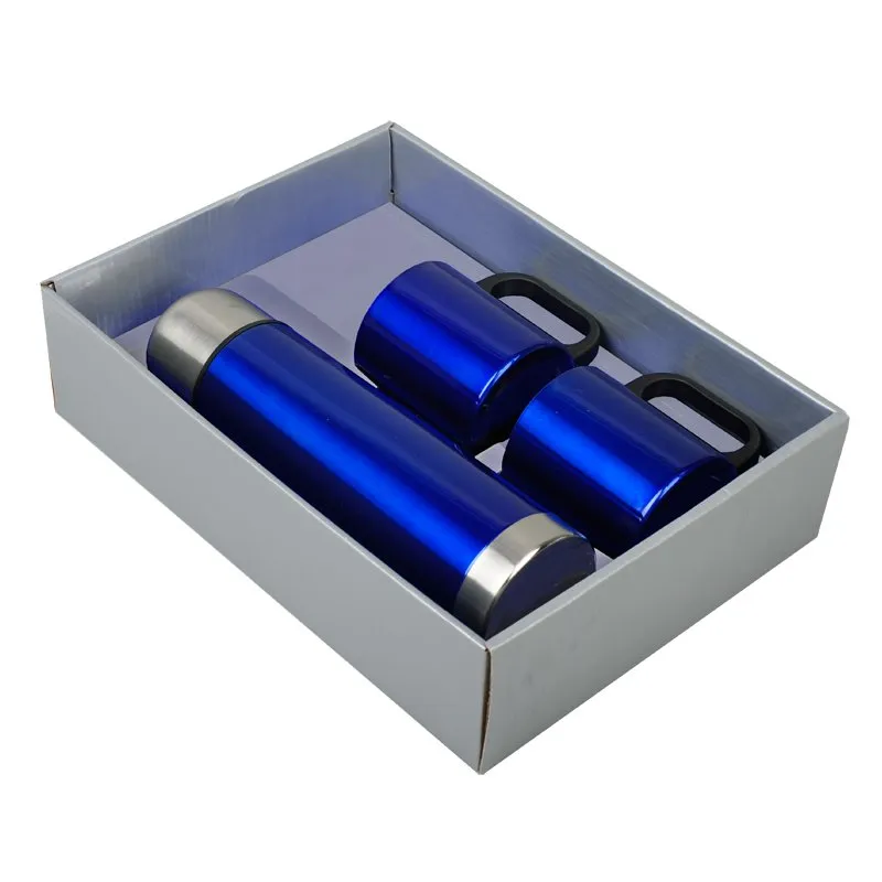 Metalowy termos Picnic 480 ml + 2 kubki