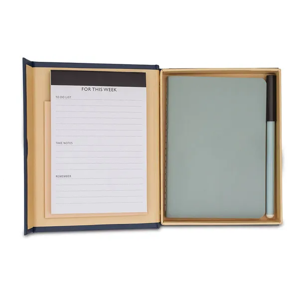 Notes i planner w upominkowym pudełku Kampa, granatowy – druga jakość