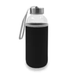 Szklana butelka 420 ml w pokrowcu | Bob – zdjęcie produktu
