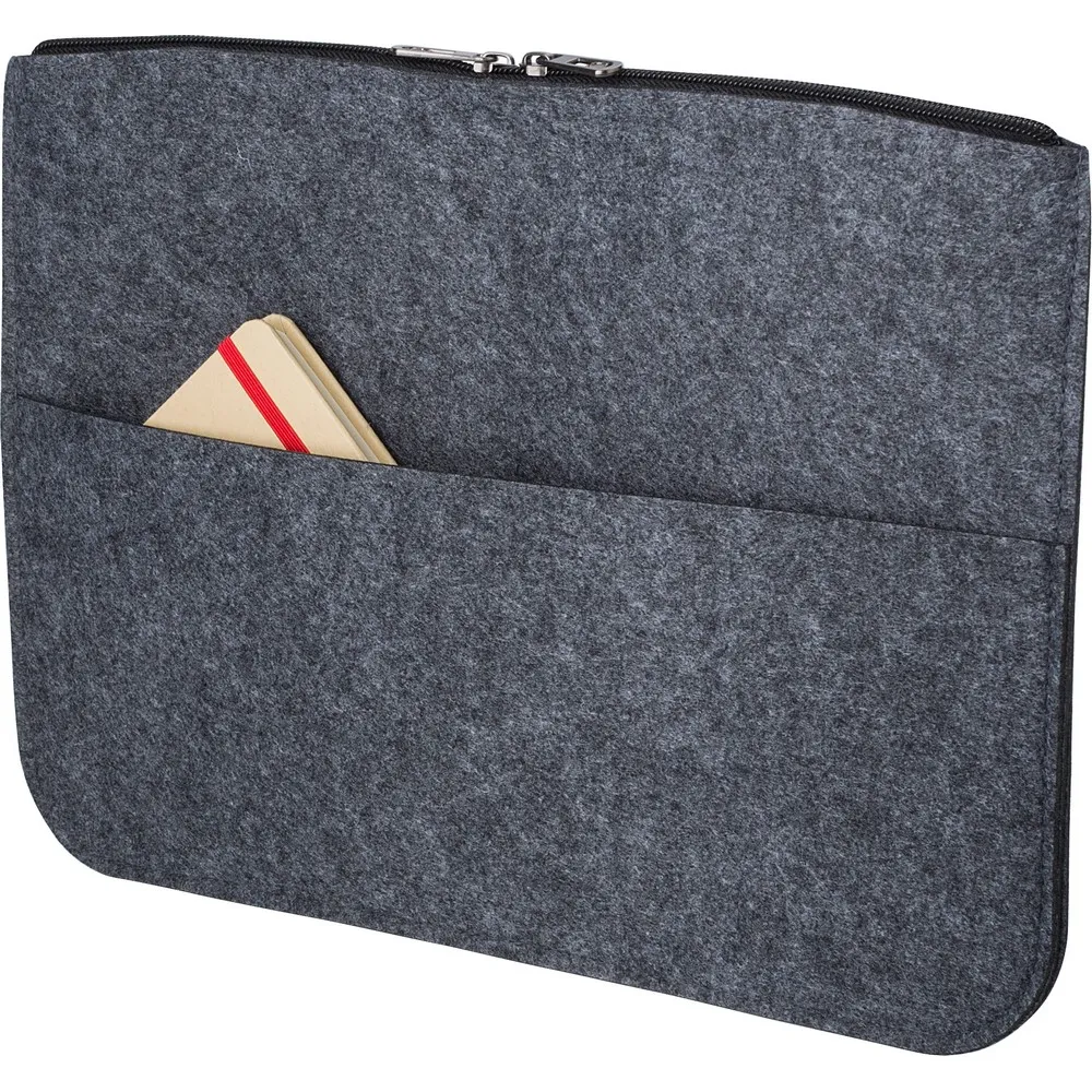 Etui na laptopa 14″ z filcu RPET, teczka na dokumenty