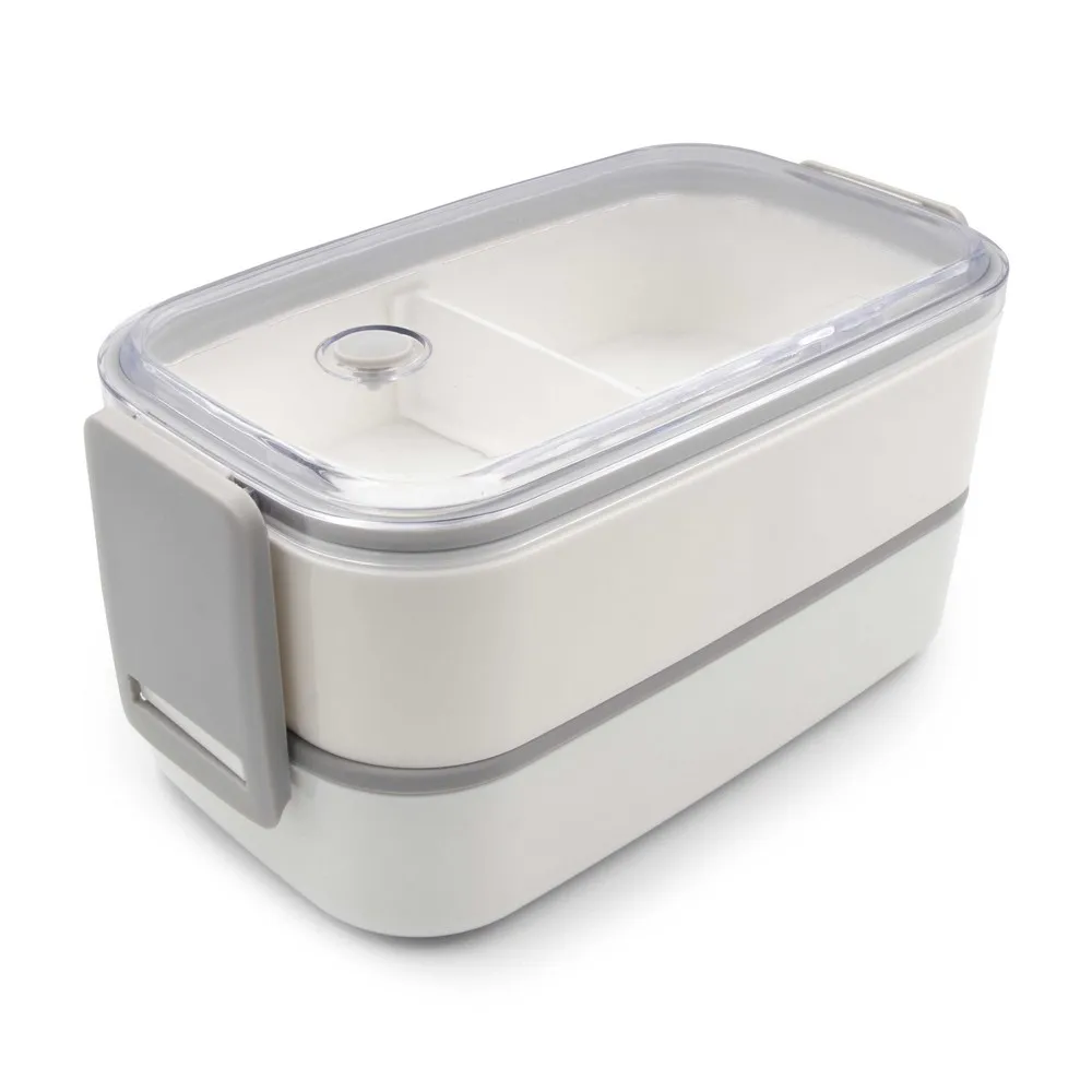Pudełka śniadaniowe 2 w 1, 2×700 ml, sztućce | Cash
