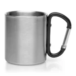 Metalowy kubek 210 ml z karabińczykiem | Easton – zdjęcie produktu