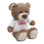 Maskotka Big Teddy w koszulce z motywem świątecznym – zdjęcie produktu